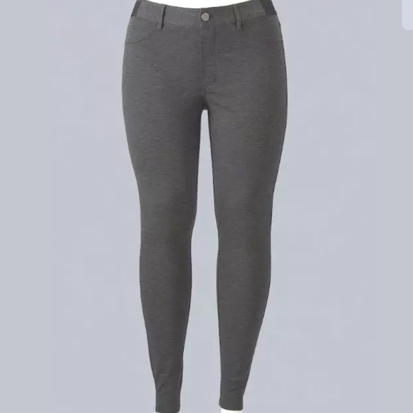 Simply Vera Wang stretch leggings with zipper - Picture 2 of 12